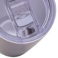 Copo Térmico Wolff 28899 com Tampa e Parede Dupla Inox - 600 ml