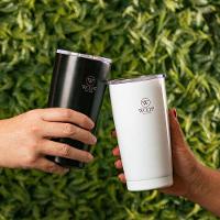 Copo Térmico Wolff 28900 com Tampa e Parede Dupla Preto - 600 ml - 8