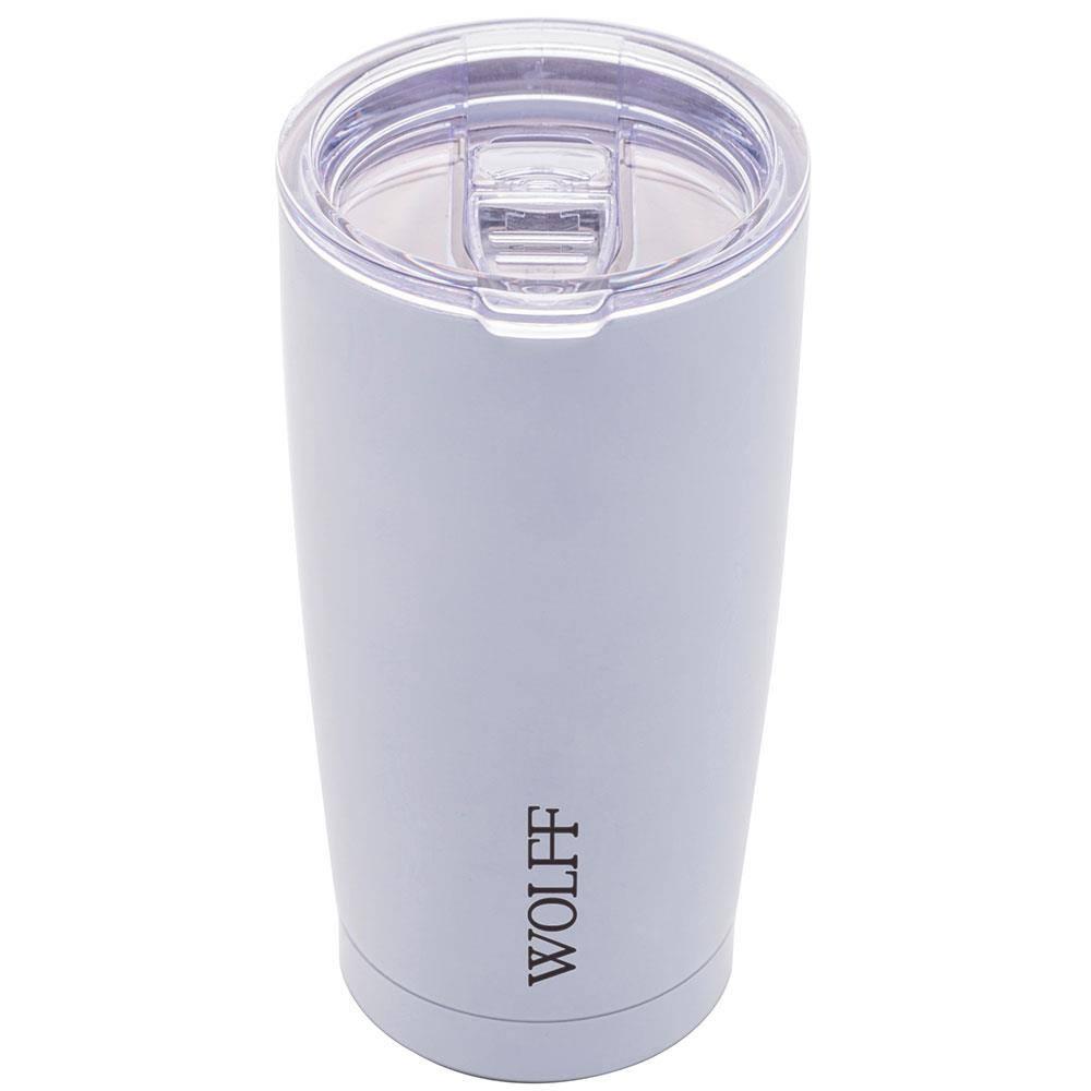 Copo Térmico Wolff 28901 com Tampa e Parede Dupla Branco - 600 ml - 1