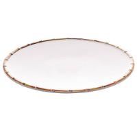Prato Raso Wolff Bambu em Melamina Branco - 27 cm - 2