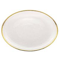 Prato Raso Wolff Agate com Borda Dourada - 26 cm - 2