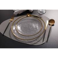 Prato Raso Wolff Agate com Borda Dourada - 26 cm - 6