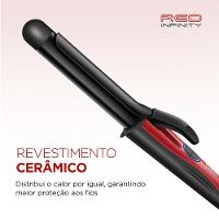 Modelador de Cachos Mondial Infinity EM-12 Cabo Giratório Bivolt Preto/Vermelho - 2