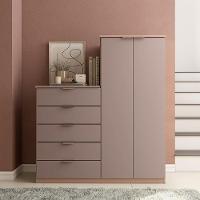Cômoda Sapateira Bartira Roma com 2 Portas e 5 Gavetas - 122cm de largura - 1
