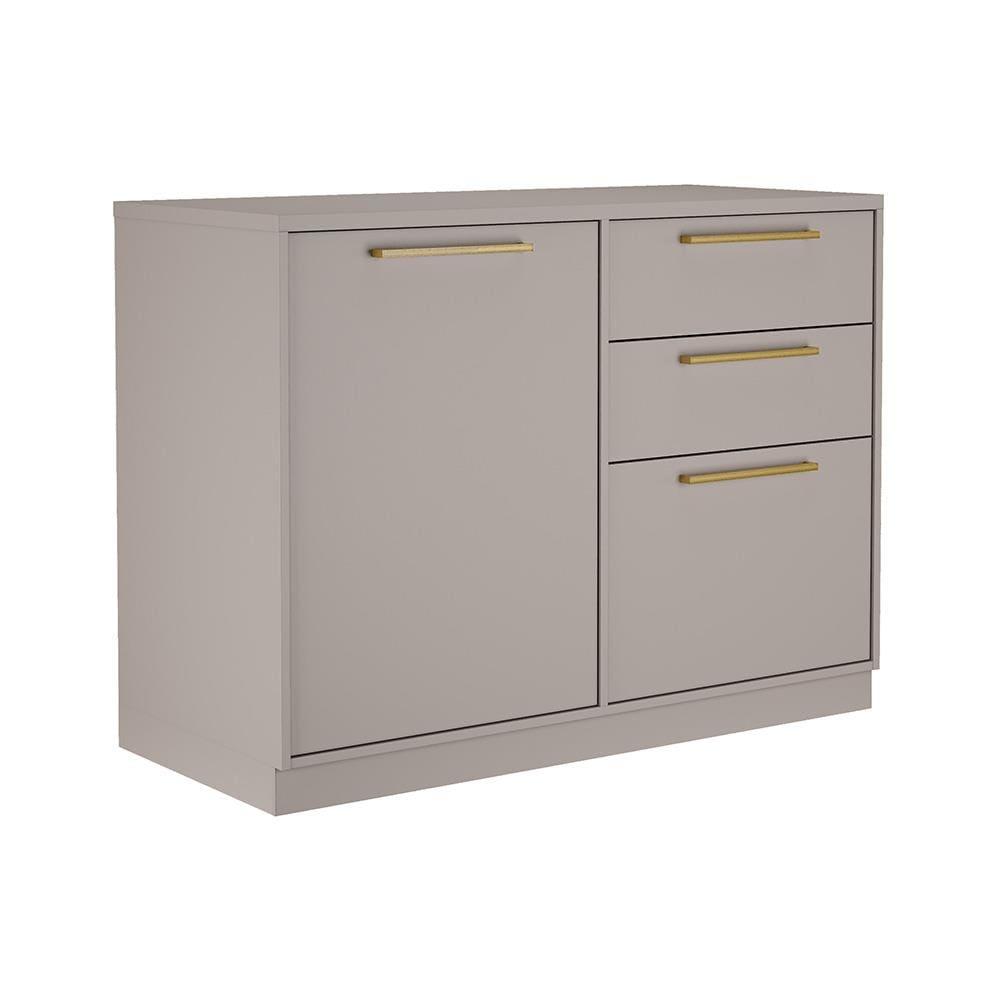 Balcão Triplo Itatiaia Essence com 1 Porta, 3 Gavetas e 120 cm de Largura - Fendi - 1