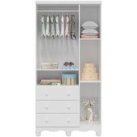 Guarda-Roupa Infantil Peroba Duda Plus com 3 Portas, 3 Gavetas e 92 cm de Largura