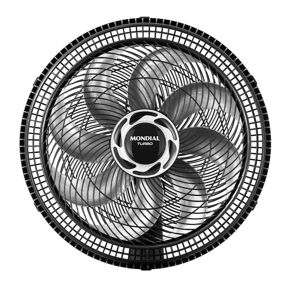 Ventilador de Mesa Mondial Turbo NVT408PB 40cm 8 Pás 3 Velocidades Preto/Prata - 4