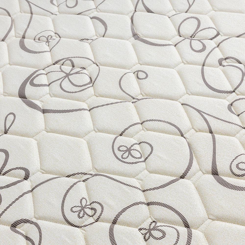 Cama Box Conjugada Casal Herval Roma Ortopédico Espuma D20 e Tecido Poliéster 53x138x188cm - Marrom/Bege/Branco - 8