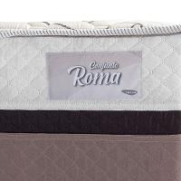 Cama Box Conjugada Solteiro Herval Roma Ortopédico com Pillow Top e Tecido Poliéster 53x88x188 cm - Marrom/Bege/Branco - 9