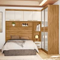 Guarda-roupa Modulado Casal Moval Florença com 6 Portas, 5 Gavetas, 7 Prateleiras e 242cm de Largura