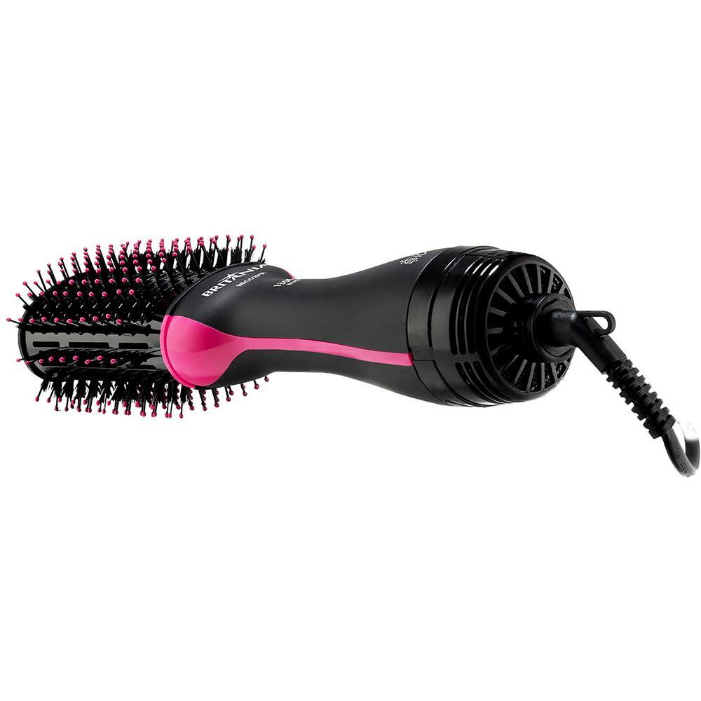 Escova Secadora Britânia BEC02PR Cabo Giratório Bivolt 1300W - Preta e Rosa - 6