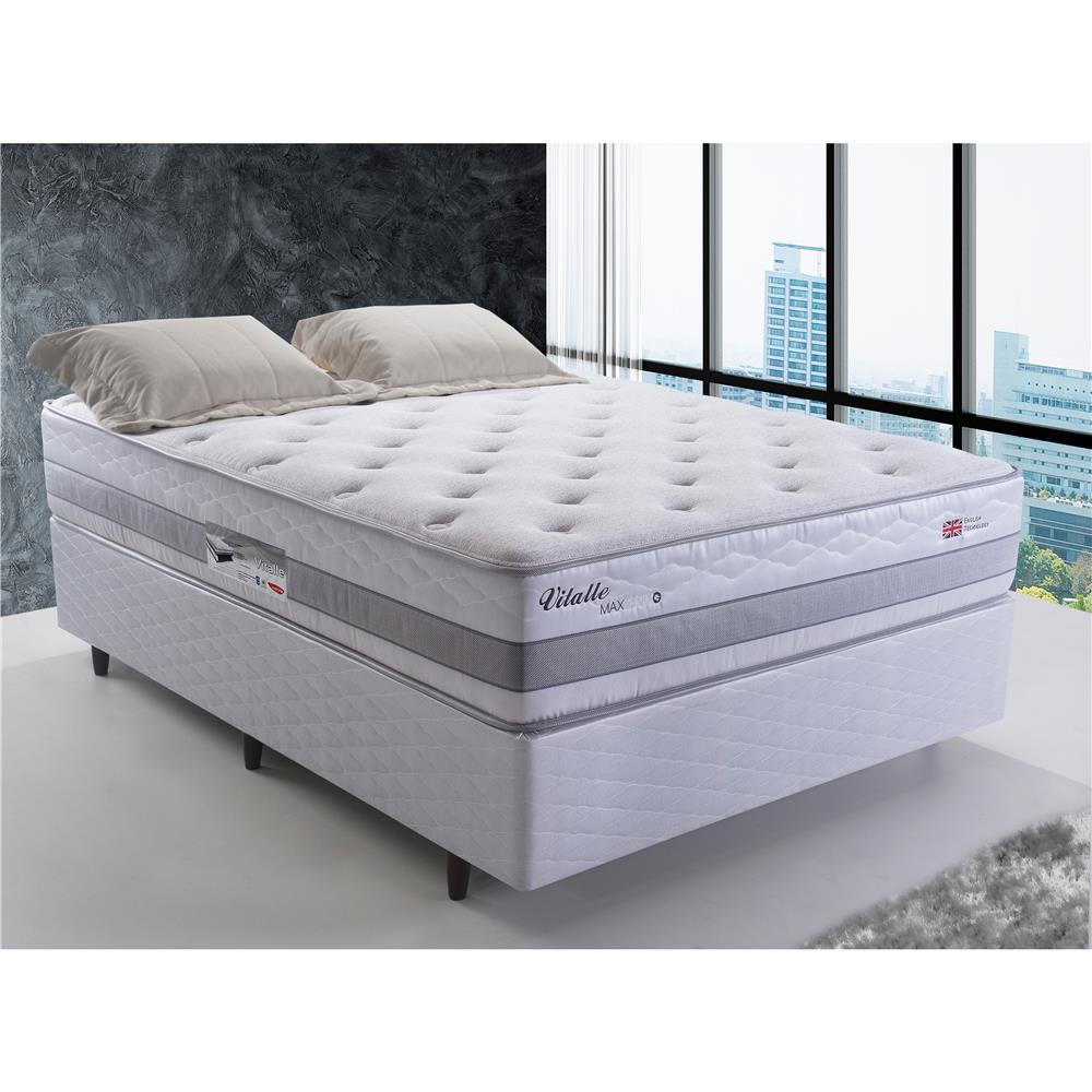 Colchão de Casal Herval Vitalle com Molas Maxpring 31x138x188 cm - Cinza - 2