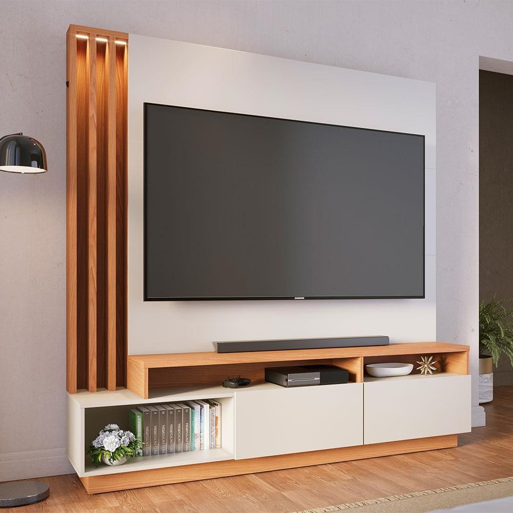 Estante Home Colibri Humaitá com 180 cm de Largura, Ideal para TV de Até 65” - 1