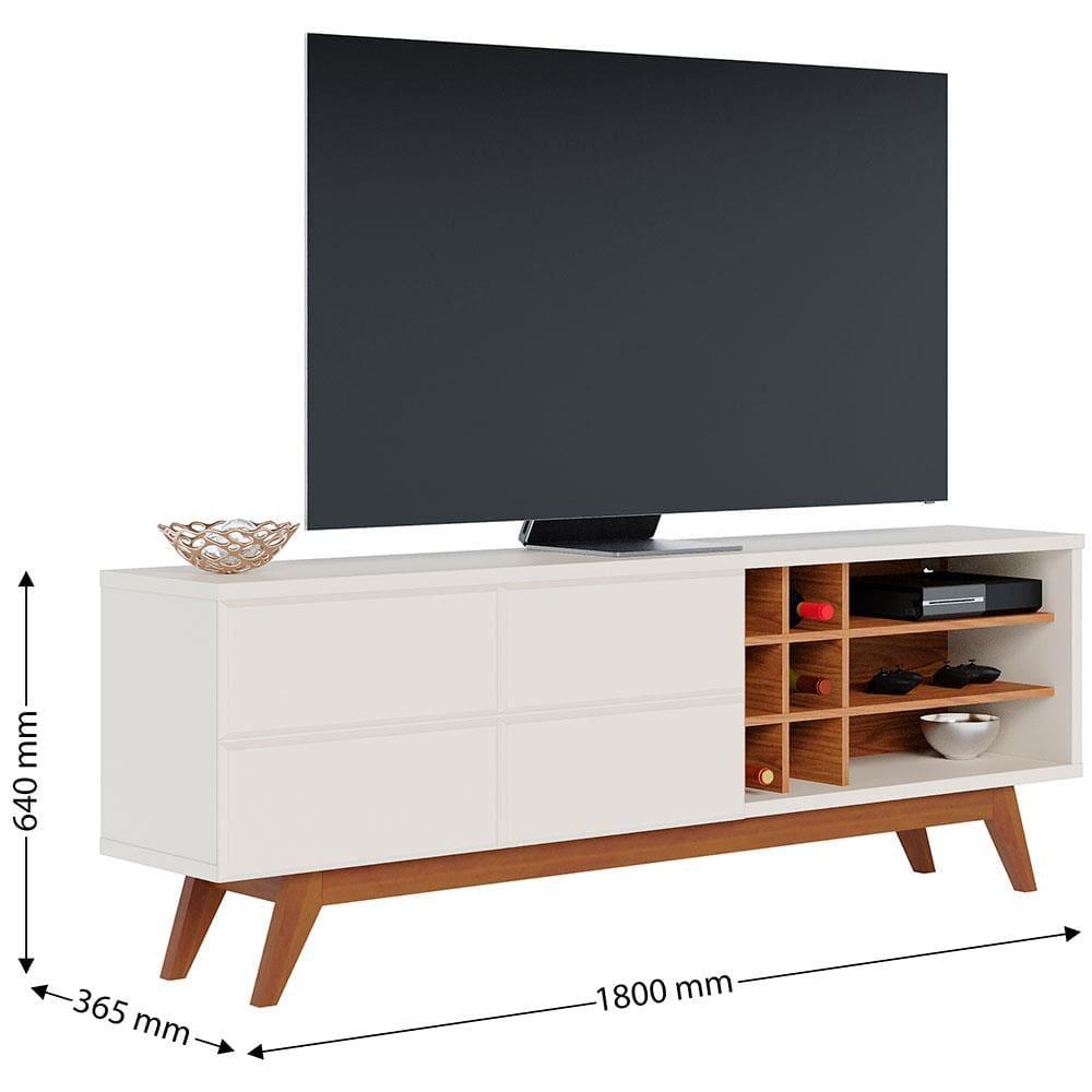 Rack Colibri Noronha com 180 cm de Largura, Ideal para TV de Até 70” - 8
