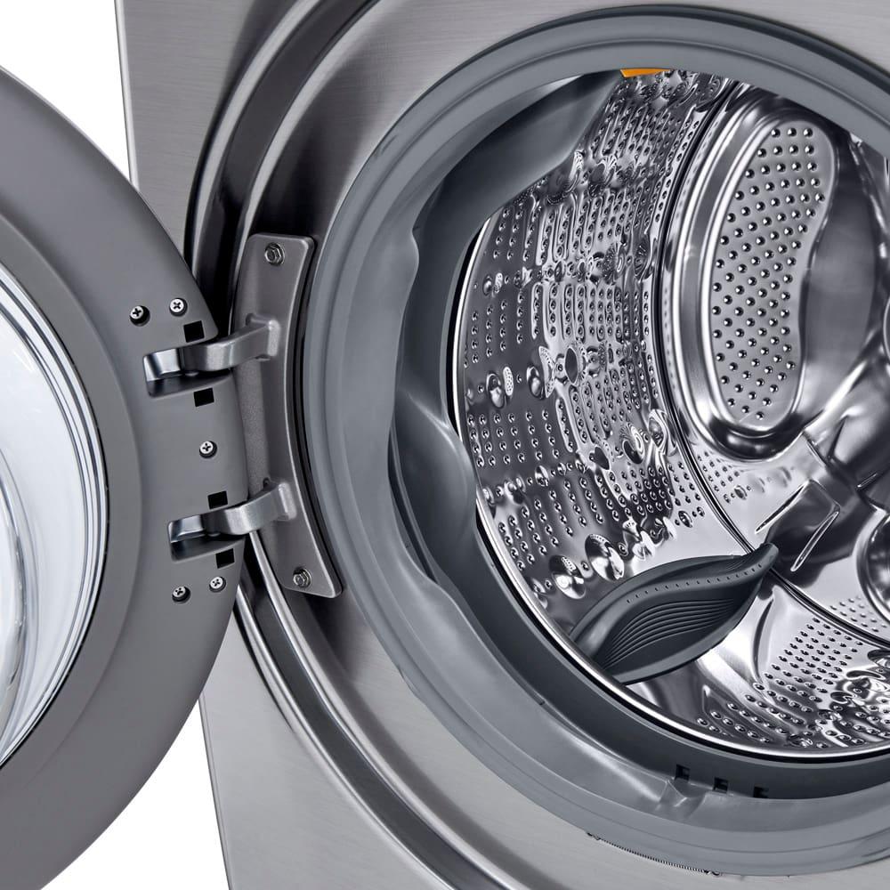 Lava e Seca LG 18Kg/10Kg com Inteligência Artificial AI DD™ e Wi-Fi WD18SV2S6B – Inox Look - 6