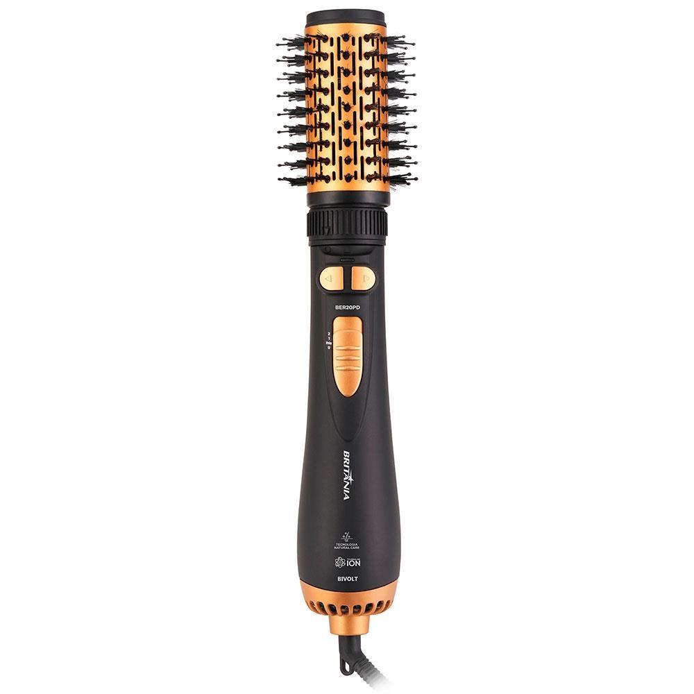 Escova Rotativa Secadora Britânia BER20PD com 3 Temperaturas Bivolt – Preta/Dourada - 2