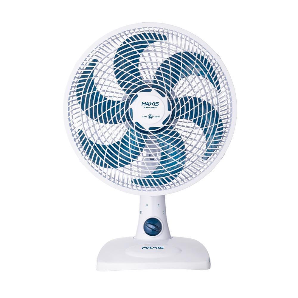 Ventilador de Mesa Mondial Maxis V30MXW 30cm 6 pás 3 velocidades 50W Branco / Azul - 1