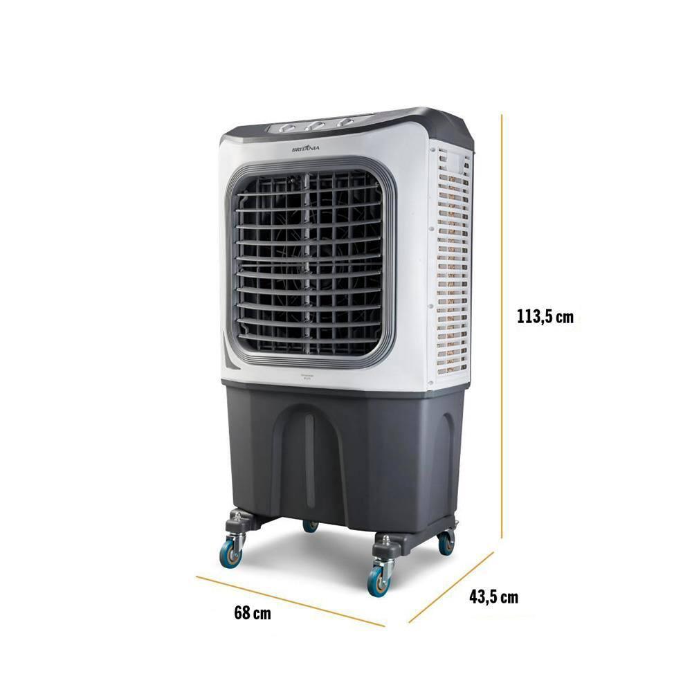 Climatizador de Ar Britânia BCL70 4 em 1 Frio com 3 Velocidades e 250W - Cinza e Branco - 9
