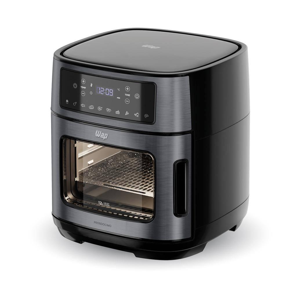 Fritadeira Elétrica Sem Óleo Air Fryer WAP Oven WAOD2 Antiaderente 12 litros 1800W Black Inox - 2