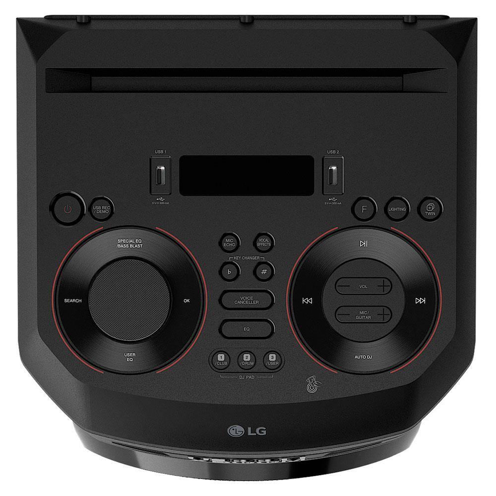 Torre de Som Acústica LG XBOOM RNC5 com Multi Bluetooth, Karaokê, Entrada de Microfone e Guitarra - 5