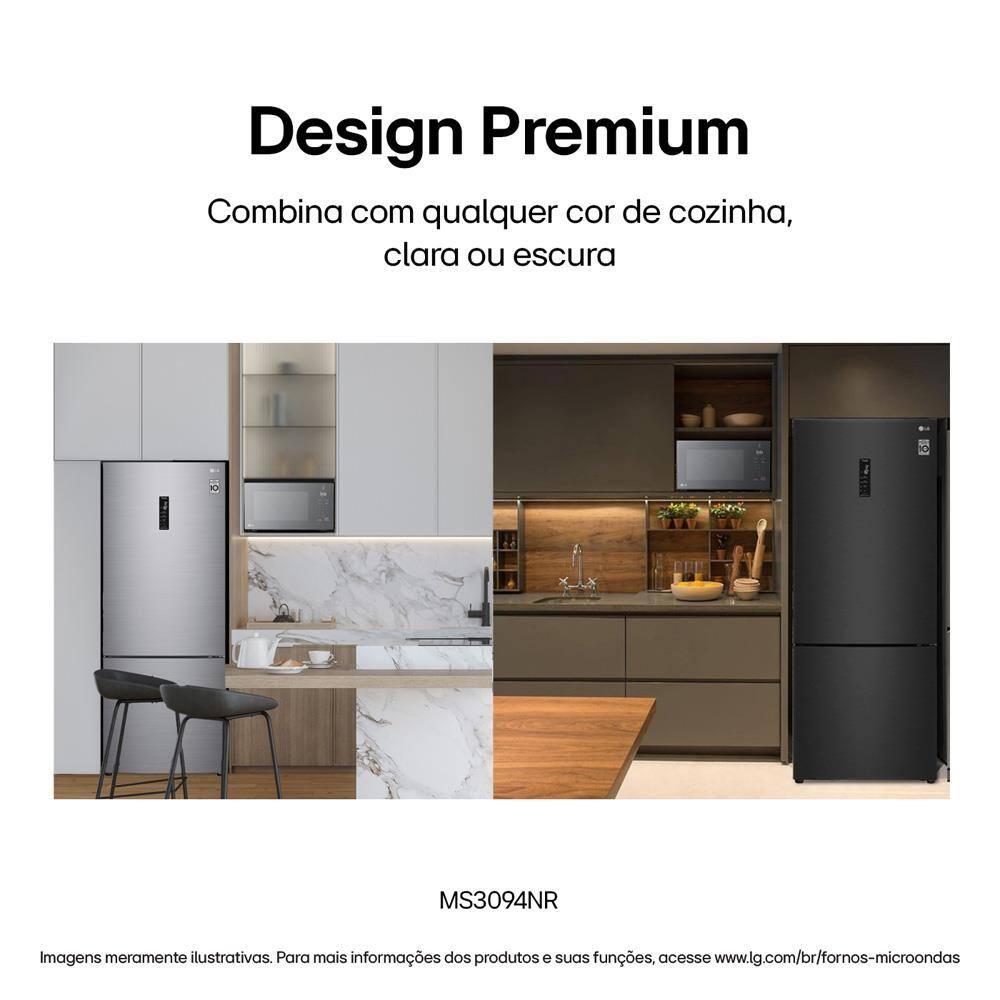 Forno Micro-ondas LG MS3094NRA com visual NeoChef e Limpa Fácil – Espelhado - 9