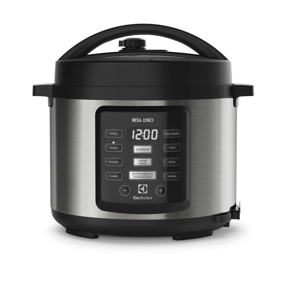 Panela Elétrica de Pressão Electrolux EX PCC15 por Rita Lobo com Display Digital 5L – Inox e Preta - 1