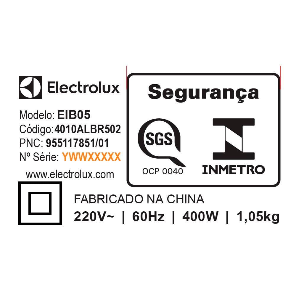 Mixer Electrolux EIB05 400W Tecnologia TruFlow Power System Preto - 6