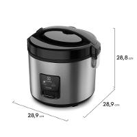 Panela Elétrica de Arroz Electrolux Efficient ERC20 por Rita Lobo com Trava de Segurança 3,5L – Inox e Preta - 6