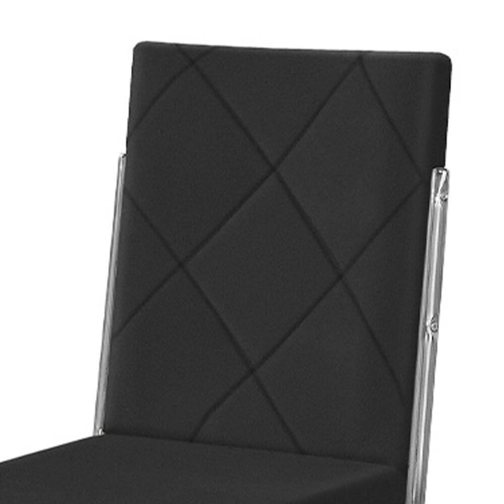 Cadeira de Jantar Aço Nobre Liz com Encosto e Assento Estofados Revestidos em Suede - 2