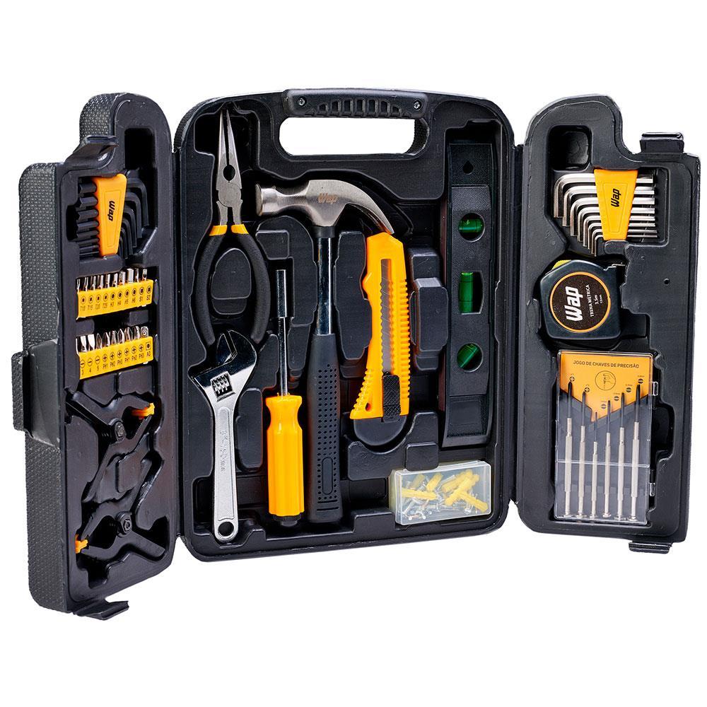Kit de Ferramentas Manuais Wap MKF132 com Acessórios - 132 Peças - 1
