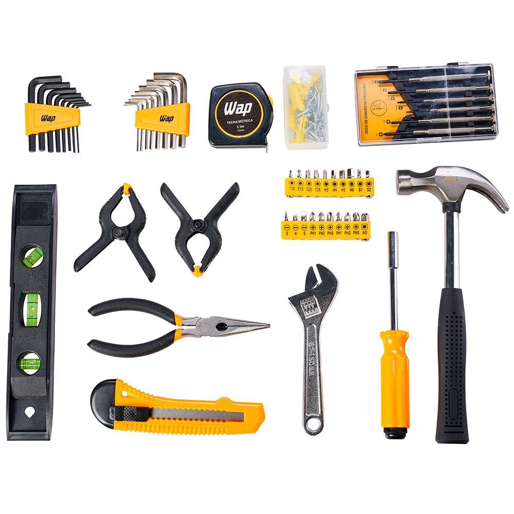 Kit de Ferramentas Manuais Wap MKF132 com Acessórios - 132 Peças - 4