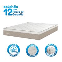 Colchão King Size Umaflex Milão com Euro Pillow e Molas Ensacadas 30x193x203 – Bege/Branco - 3