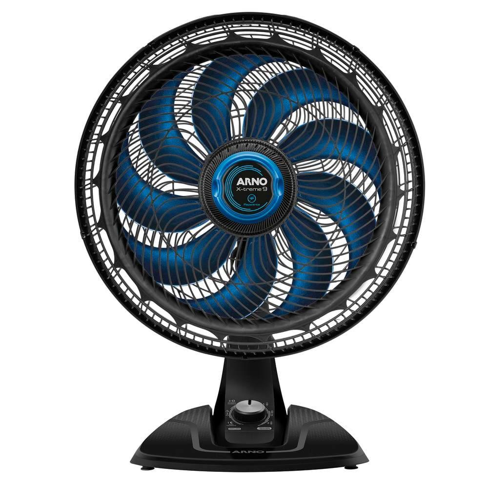 Ventilador de Mesa Arno XTREEM VE95 40cm com 9 pás e 3 velocidades e 160W - Preto / Azul - 1