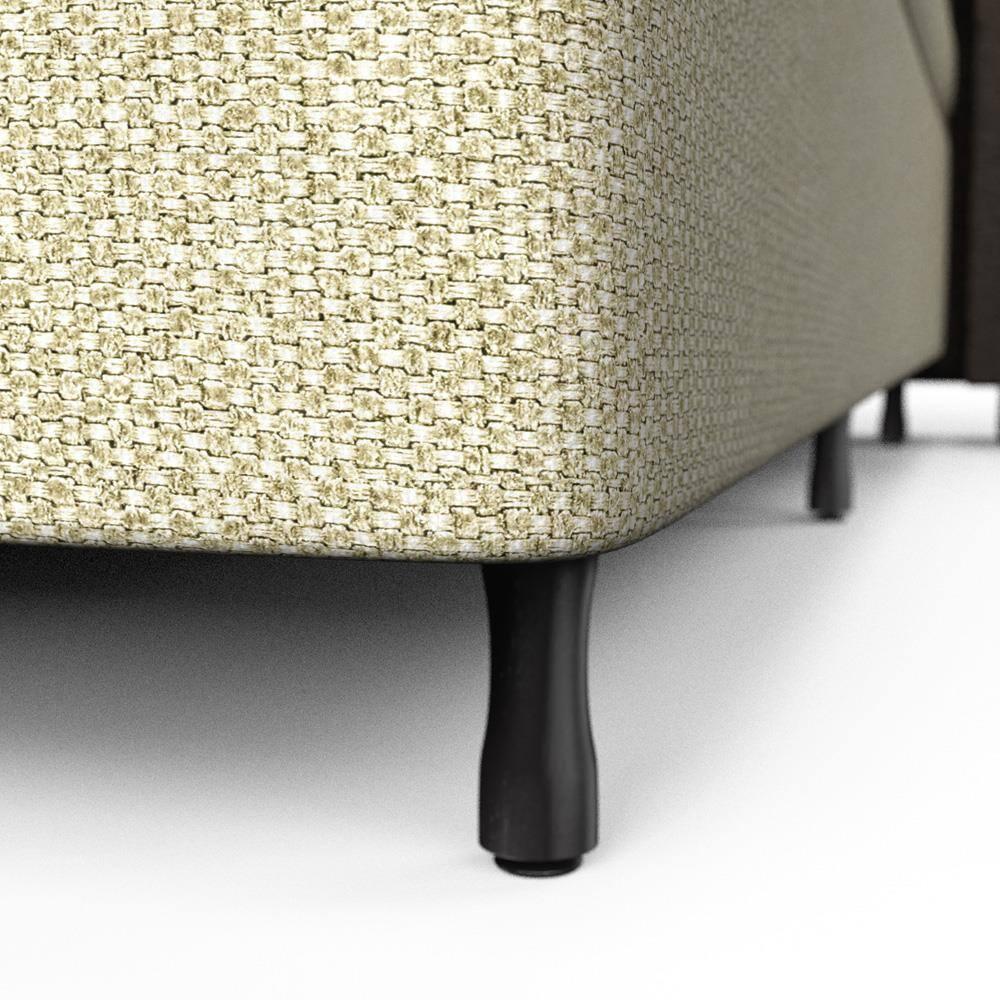 Base Box de Solteiro Probel Arezzo Revestido em Tecido Jacquard 30x188x88cm – Bege - 2