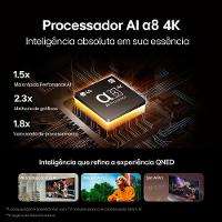 Smart TV 86" LG 4K QNED 86QNED85T com processador a8 AI, 120Hz, Design Super Slim, FreeSync e webOS 24 - 7
