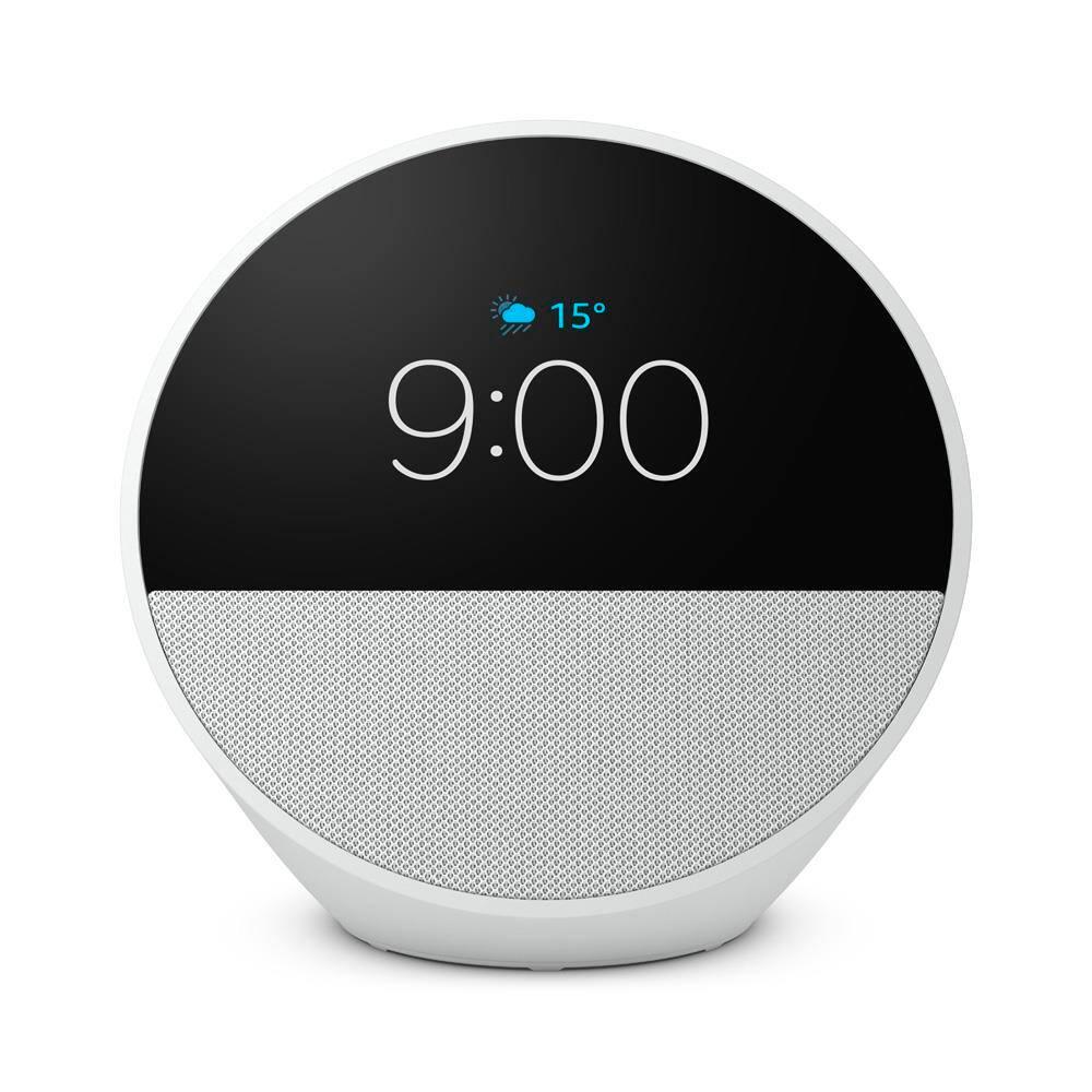 Echo Spot (2024) com Alexa, Despertador Inteligente com Som Vibrante - Branco - 3