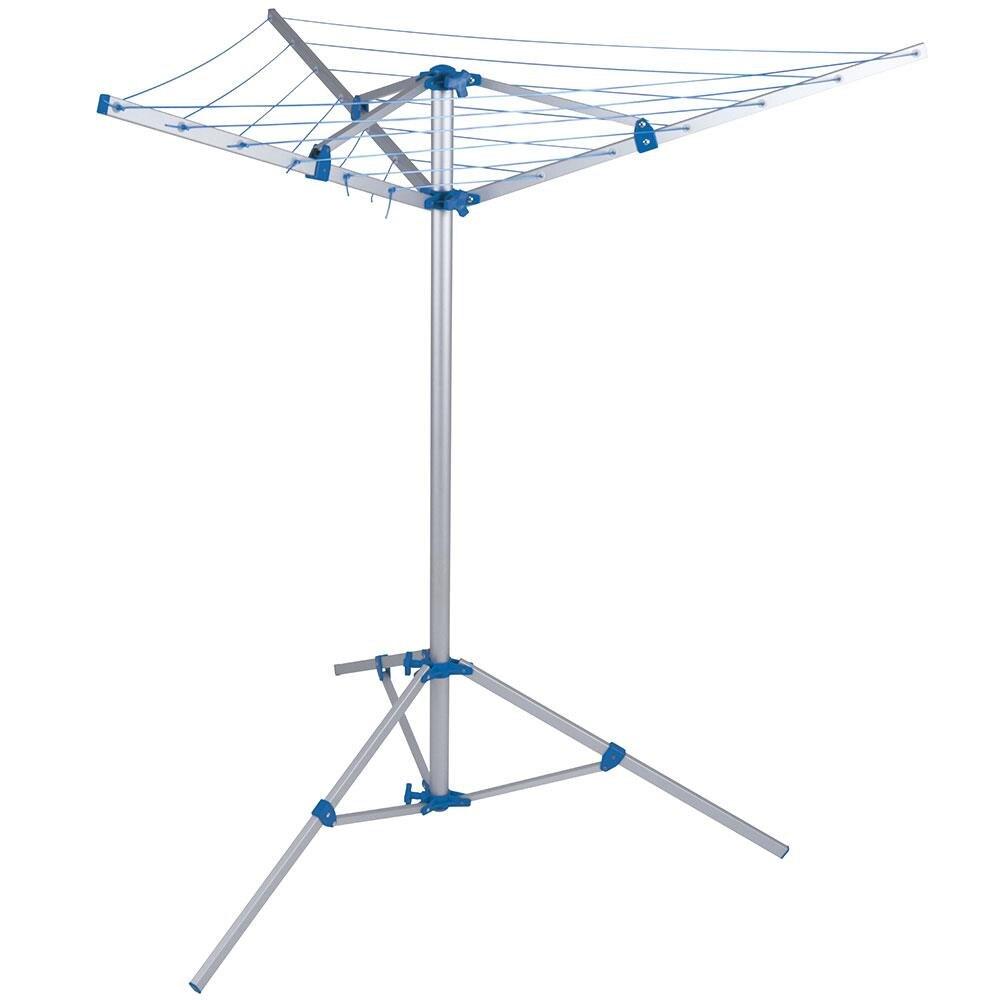 Varal de Chão Parabólico Mor 006052 em Alumínio - Prata/Azul - 1