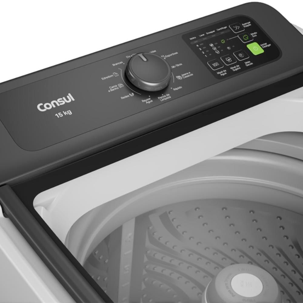 Lavadora de Roupas Consul 15kg CWN15AB com Modo Eco - Branca - 4