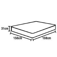 Colchão Queen Size Herval Vitalle com Molas Maxpring 31x158x198 cm - Cinza - 3