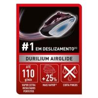 Ferro de Passar a Vapor Arno Ultragliss com Spray e Base Durilium Airglide - Vinho - 3