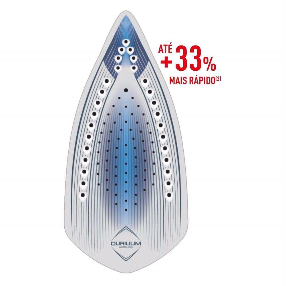 Ferro de Passar a Vapor Arno Ultragliss Plus com Spray e Base Durilium Airglide – Azul - 2