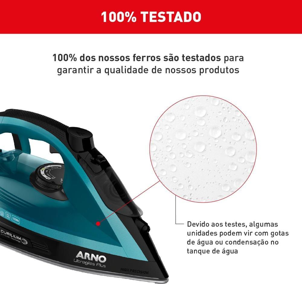 Ferro de Passar a Vapor Arno Ultragliss Plus com Spray e Base Durilium Airglide – Azul - 9