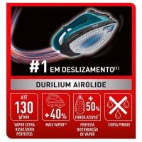 Ferro de Passar a Vapor Arno Ultragliss Plus com Spray e Base Durilium Airglide – Azul - 3