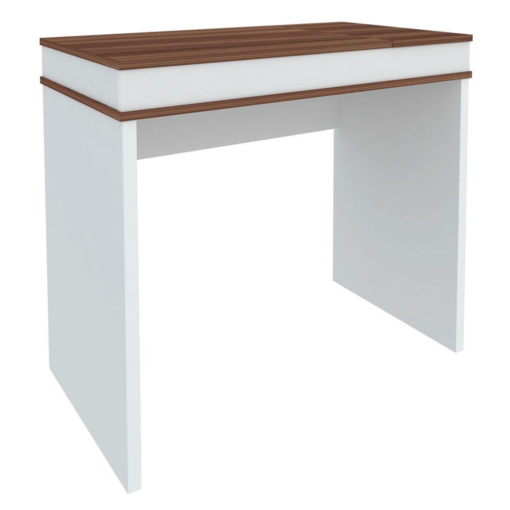 Escrivaninha Artany Mind com Tampo Duplo Basculante - Ipê/Branco - 6