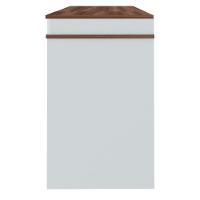 Escrivaninha Artany Mind com Tampo Duplo Basculante - Ipê/Branco - 7