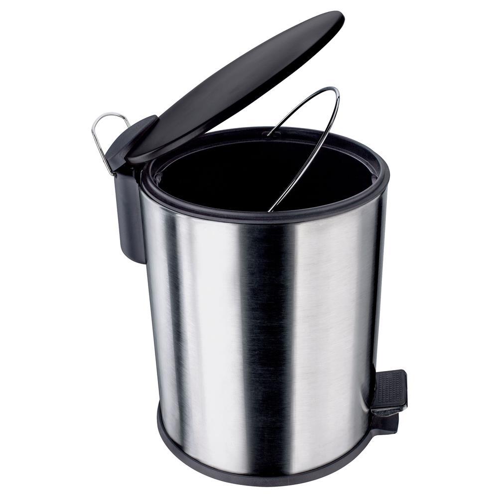 Lixeira Euro Home com Pedal LIX2287-PT em Inox e PP – 5 L - 2