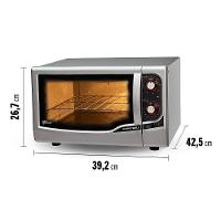Forno Elétrico Fischer Goumert Grill 44L com Botão Timer de até 120 minutos com Aviso Sonoro – Prata - 5