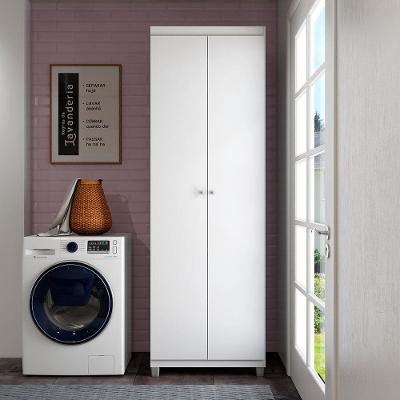 Armário Multiuso Bartira Gigante com 2 Portas e 5 Prateleiras - Branco Fosco