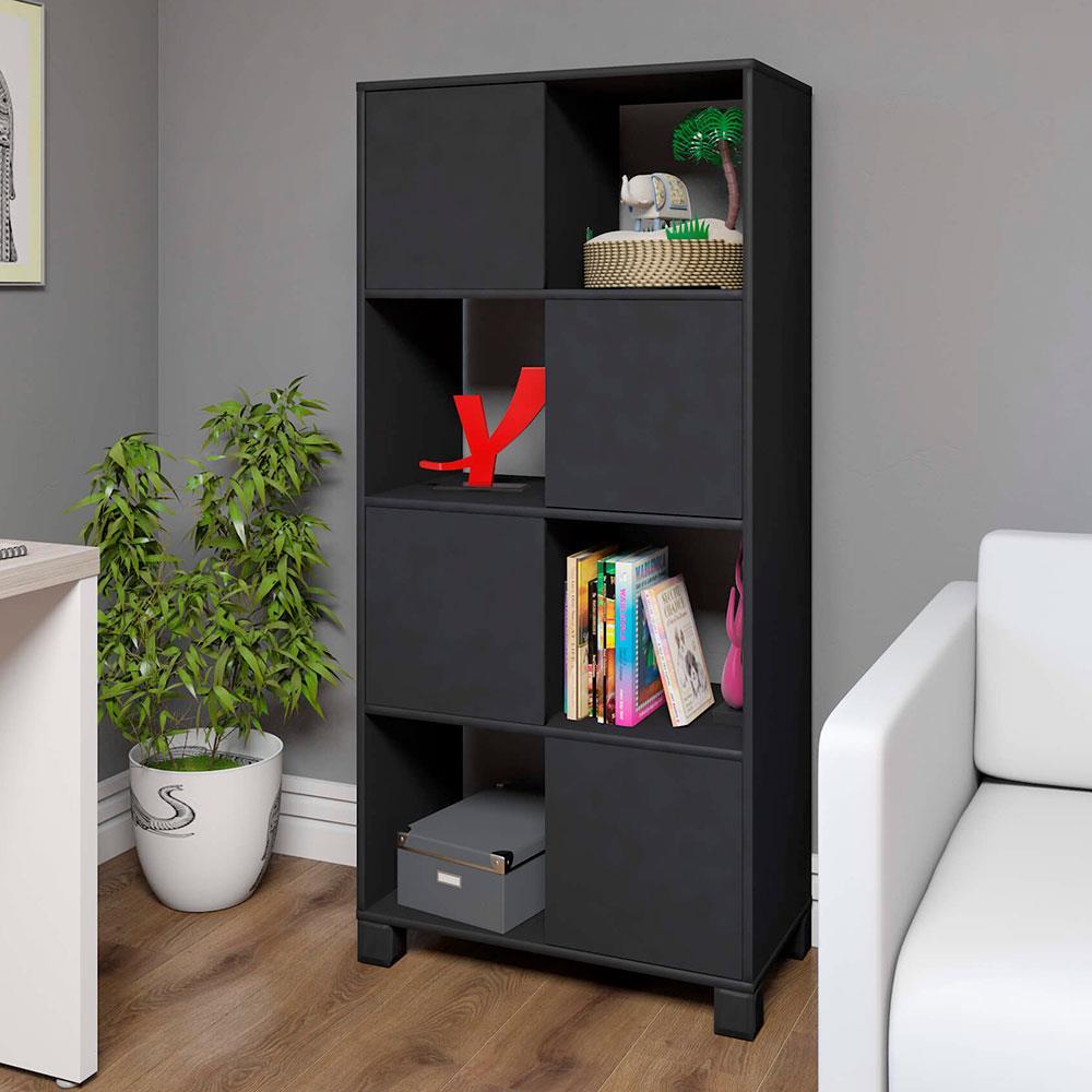 Armário Artany Wally com 4 Portas - Preto - 1