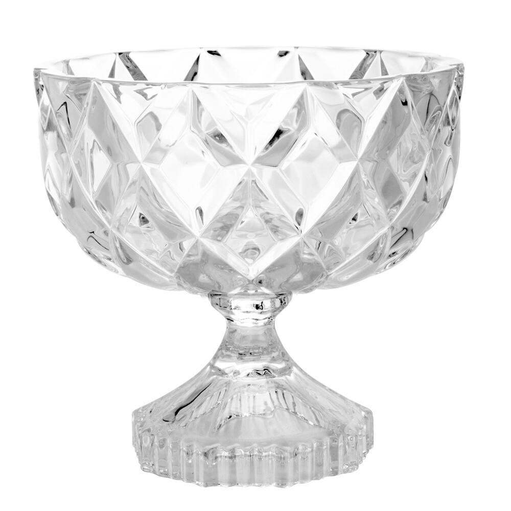 Centro de Mesa Lyor em Cristal com Pé Deli Diamond – 18x18cm - 6
